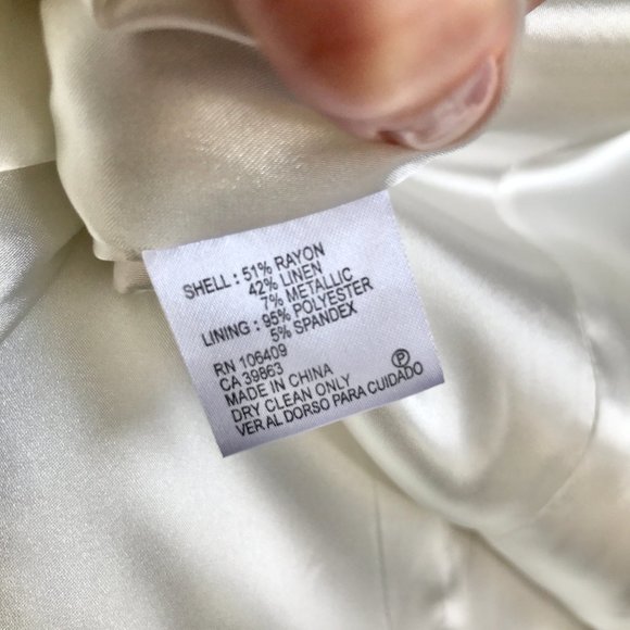 Antonio Melani 6 Metallic Button Down Dress White - Picture 14 of 15